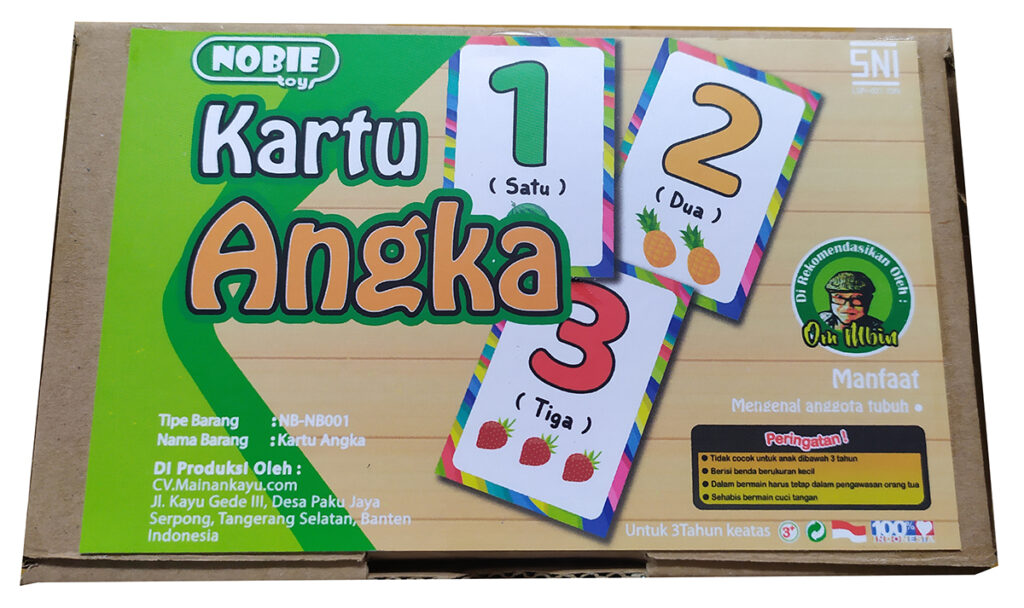 Kartu Angka Kartu Angka — mainan kayu edukatif Nobie Toys
