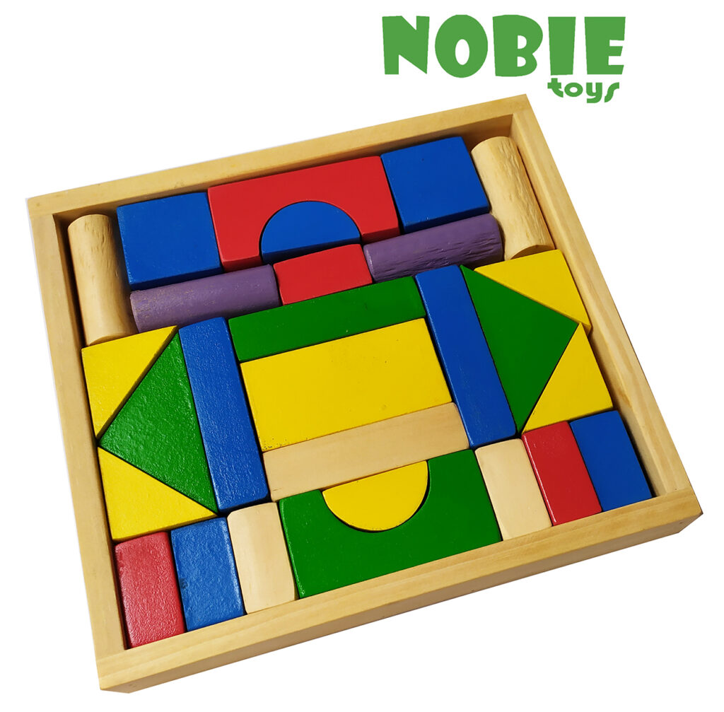 Balok Bangun A48 (kotak kayu) Balok Bangun A48 (kotak kayu) — mainan kayu edukatif Nobie Toys