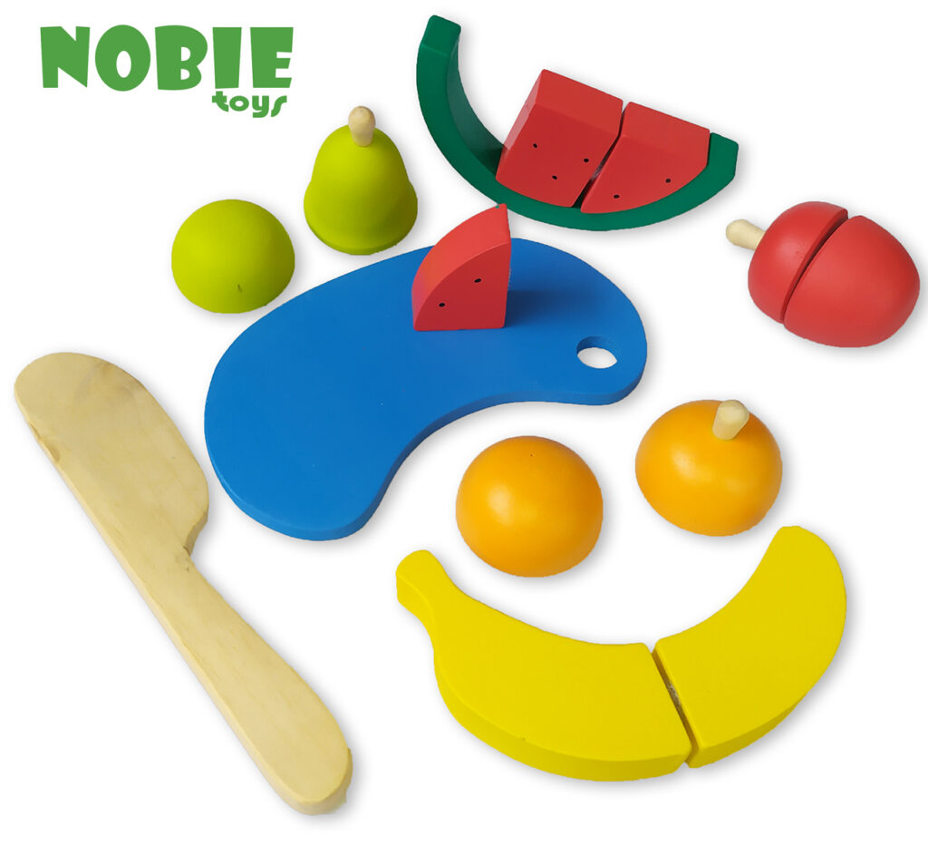 Nobie Buah Potong Seri — mainan kayu edukatif Nobie Toys