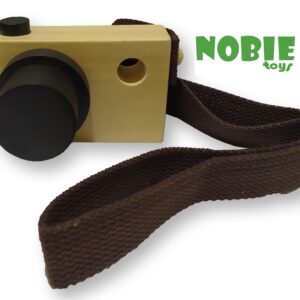 Nobie Kamera kayu Natural — mainan kayu edukatif Nobie Toys