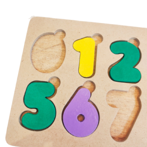Puzzle angka cat — mainan kayu edukatif Nobie Toys