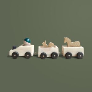 Kereta Kayu Binatang — mainan kayu edukatif Nobie Toys