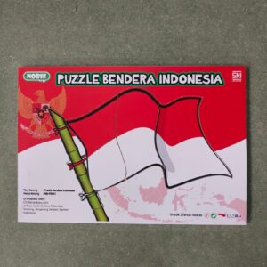 Puzzle Bendera Indonesia — mainan kayu edukatif Nobie Toys