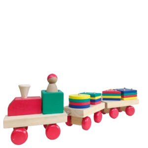 Kereta Geo — mainan kayu edukatif Nobie Toys
