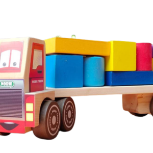 Truk Kontainer — mainan kayu edukatif Nobie Toys