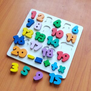 Nobie Chunky angka 1-20 — mainan kayu edukatif Nobie Toys