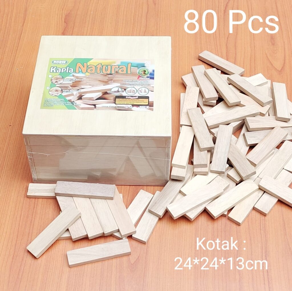 Kapla 80 s — mainan kayu edukatif Nobie Toys