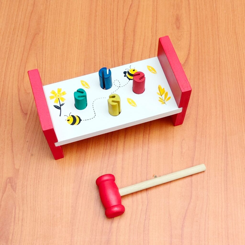 Palu Ketok  4 Pasak — mainan kayu edukatif Nobie Toys
