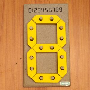 Angka Digital 1 Digit — mainan kayu edukatif Nobie Toys