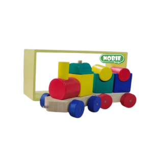Kereta Duo — mainan kayu edukatif Nobie Toys