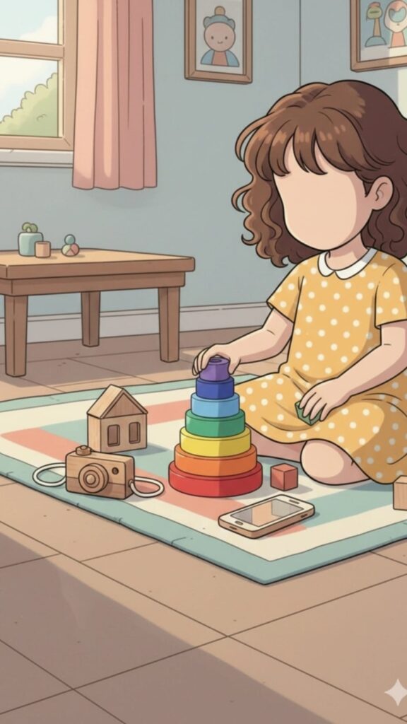 Nobie Menara Warna Datar — mainan kayu edukatif Nobie Toys