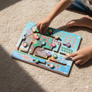 Maze Angka — mainan kayu edukatif Nobie Toys