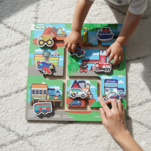 Maze Transportasi — mainan kayu edukatif Nobie Toys